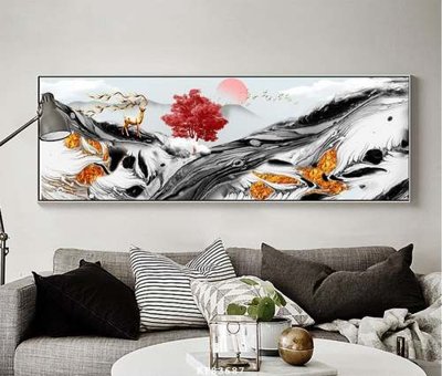 File gốc File tranh hiện đại pha lê gương KF83687 (in lụa) họa tiết 3D