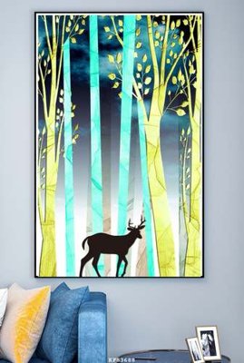 File in ấn cao cấp File tranh hiện đại pha lê gương KF83688 (file gốc)