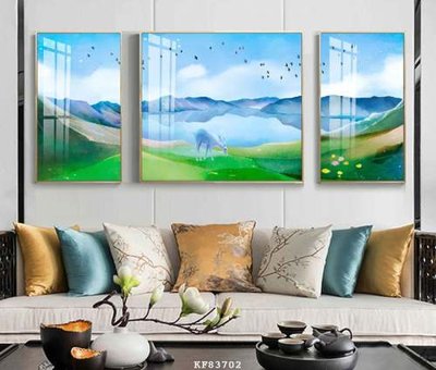 File tranh gốc File tranh hiện đại pha lê gương KF83702 (bản đẹp) độc quyền