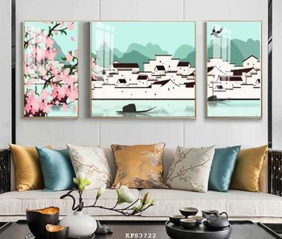 Tải file File tranh hiện đại pha lê gương KF83722 (gốc) làm file quảng cáo