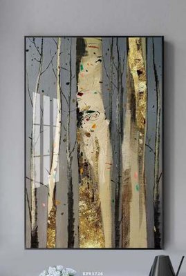 Download file gốc File tranh hiện đại pha lê gương KF83726 (in lụa) hoa lá