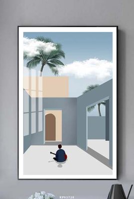 Ảnh gốc File tranh hiện đại pha lê gương KF83728 (nét căng) in mica