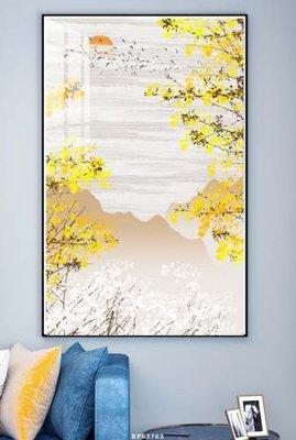 File gốc File tranh hiện đại pha lê gương KF83762 (ảnh chi tiết) để in lụa