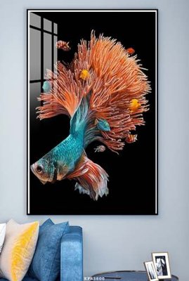 File gốc File tranh hiện đại pha lê gương KF83800 (in tráng gương) sang trọng