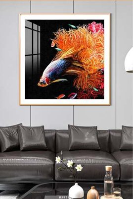 Chi tiết file ảnh File tranh hiện đại pha lê gương KF83805 sắc nét