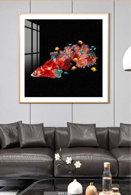 Download file gốc File tranh hiện đại pha lê gương KF83810 (in mica) 3D