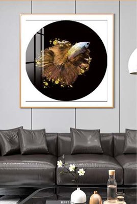 File in ấn File tranh hiện đại pha lê gương KF83829 chuyên nghiệp