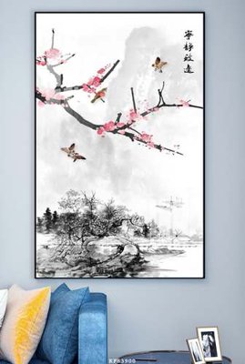 File in trần File tranh hiện đại pha lê gương KF83900 (bản gốc 3D) sống động