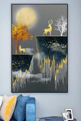 Tải file gốc File tranh hiện đại pha lê gương KF83904 (in khổ lớn) không vỡ