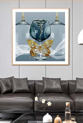 Mua file gốc File tranh hiện đại pha lê gương KF83916 (PSD) tại Filetranh.com