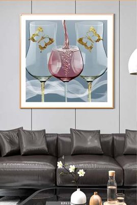 File gốc File tranh hiện đại pha lê gương KF83917 (phiên bản chuẩn) để in ấn