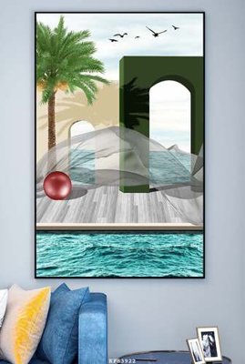 File gốc File tranh hiện đại pha lê gương KF83922 (in mica) trang trí