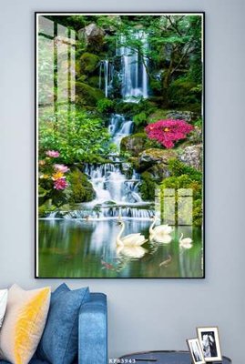 File in trần File tranh hiện đại pha lê gương KF83943 (bản gốc) đại dương