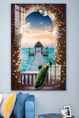 Tải file File tranh hiện đại pha lê gương KF83960 (gốc) in trên mọi chất liệu