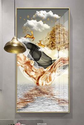 File gốc File tranh hiện đại pha lê gương KF84025 (cho in UV) siêu nét