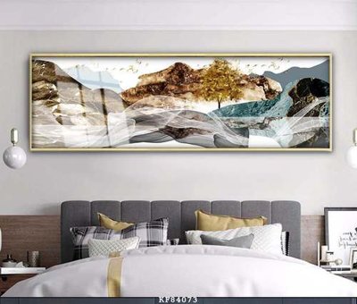 File in ấn File tranh hiện đại pha lê gương KF84073 (bản gốc) sắc nét