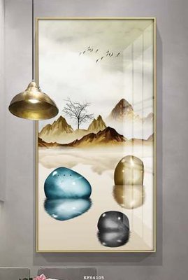 Ảnh gốc File tranh hiện đại pha lê gương KF84105 (độ nét cao) in mica