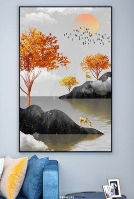 Tải file File tranh hiện đại pha lê gương KF84132 (gốc) làm file thiết kế