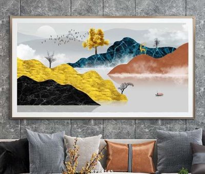 File in lụa File tranh hiện đại pha lê gương KF84145 (hoa văn) File tranh hiện đại pha lê gương KF84145