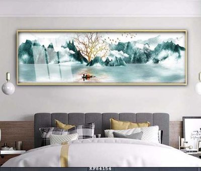 File tranh in trần 3D File tranh hiện đại pha lê gương KF84154 (ảnh gốc)