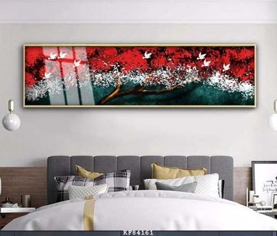 Ảnh gốc File tranh hiện đại pha lê gương KF84161 (nét căng) in mica