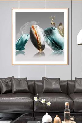 File gốc File tranh hiện đại pha lê gương KF84176 (PNG) nền trong suốt