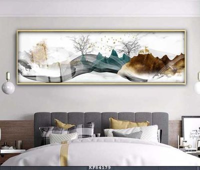 File gốc File tranh hiện đại pha lê gương KF84179 (in lụa) chi tiết cao