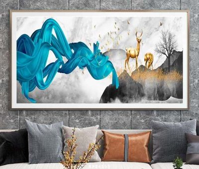 File gốc in ấn File tranh hiện đại pha lê gương KF84193 chất lượng vượt trội