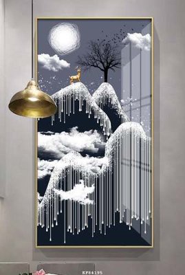 Hình ảnh file gốc File tranh hiện đại pha lê gương KF84195 (chất lượng cao)