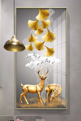 File gốc File tranh hiện đại pha lê gương KF84201 (in 3D) nghệ thuật