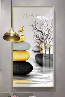 Tải file File tranh hiện đại pha lê gương KF84203 (ảnh gốc) in gạch men