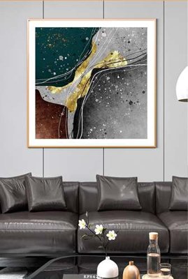 File in trần File tranh hiện đại pha lê gương KF84217 (bản gốc 3D) sống động