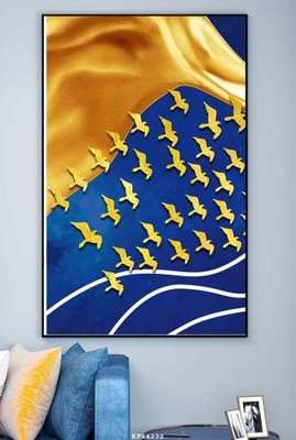 File ảnh File tranh hiện đại pha lê gương KF84232 (gốc) trang trí khách sạn