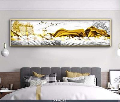 File gốc in ấn File tranh hiện đại pha lê gương KF84245 chuẩn màu CMYK