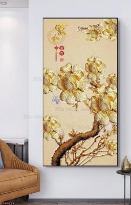 Tải file File tranh hiện đại pha lê gương KF90023 (gốc) làm tranh trang trí