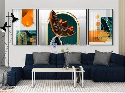 Tệp tin gốc File tranh hiện đại pha lê gương KF90033 (chất lượng cao) File tranh hiện đại pha lê gương KF90033