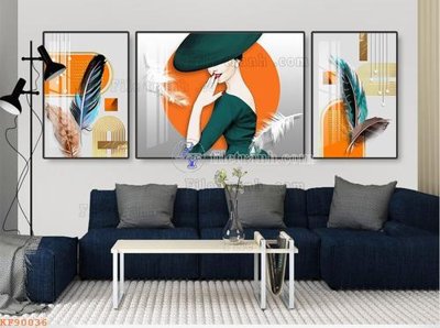 File gốc File tranh hiện đại pha lê gương KF90036 cho in ấn và thiết kế