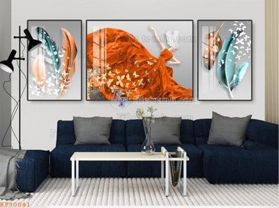 File PSD File tranh hiện đại pha lê gương KF90041 (bản gốc) độ phân giải cao