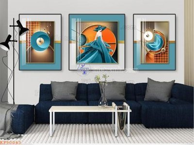 File tranh quảng cáo File tranh hiện đại pha lê gương KF90043 (file gốc) chuyên nghiệp