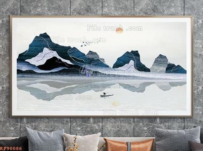 Chi tiết file tranh tráng gương File tranh hiện đại pha lê gương KF90086 (ảnh gốc)