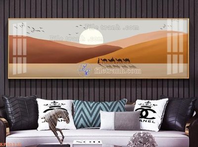 File gốc File tranh hiện đại pha lê gương KF90126 (trang trí) phòng làm việc