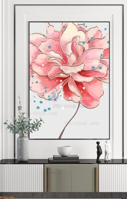 File in trần File tranh hiện đại pha lê gương KF90149 (bản gốc) đại dương