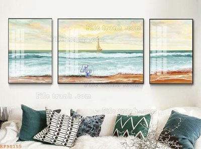 File tranh gốc File tranh hiện đại pha lê gương KF90155 (bản quyền) Filetranh.com