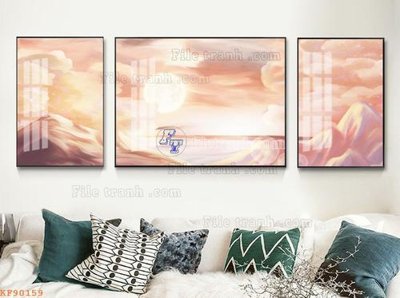 Download file File tranh hiện đại pha lê gương KF90159 (gốc) in mica cao cấp