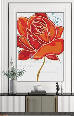 File gốc File tranh hiện đại pha lê gương KF90169 (thiết kế) độc quyền