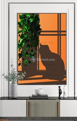 File in trần File tranh hiện đại pha lê gương KF90175 (bản gốc) phong cảnh