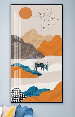 Ảnh mô tả file gốc in mica File tranh hiện đại pha lê gương KF90179