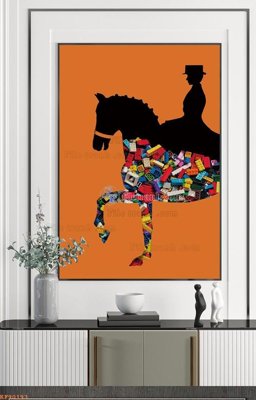 File in trần File tranh hiện đại pha lê gương KF90193 (bản gốc) bầu trời