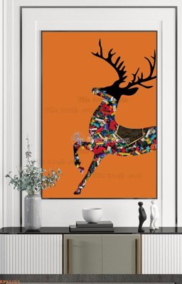 File gốc File tranh hiện đại pha lê gương KF90203 (PNG) trong suốt (transparent)