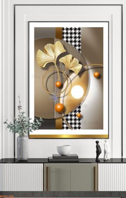 File tranh File tranh hiện đại pha lê gương KF90206 (gốc) chủ đề con người